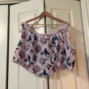 Hot Topic Thorne & Fable Butterfly Corset Croptop